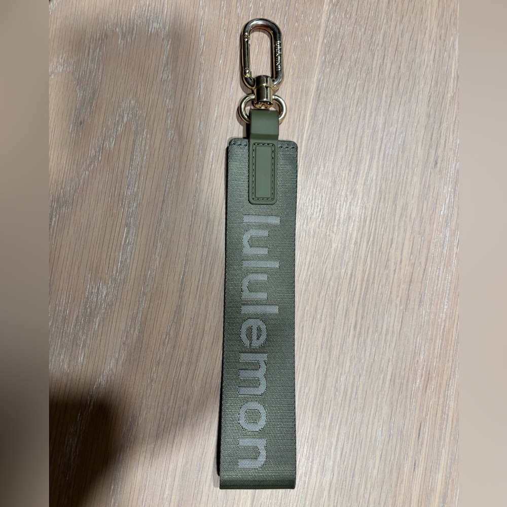 Lululemon Olive Green Never Lost Keychain